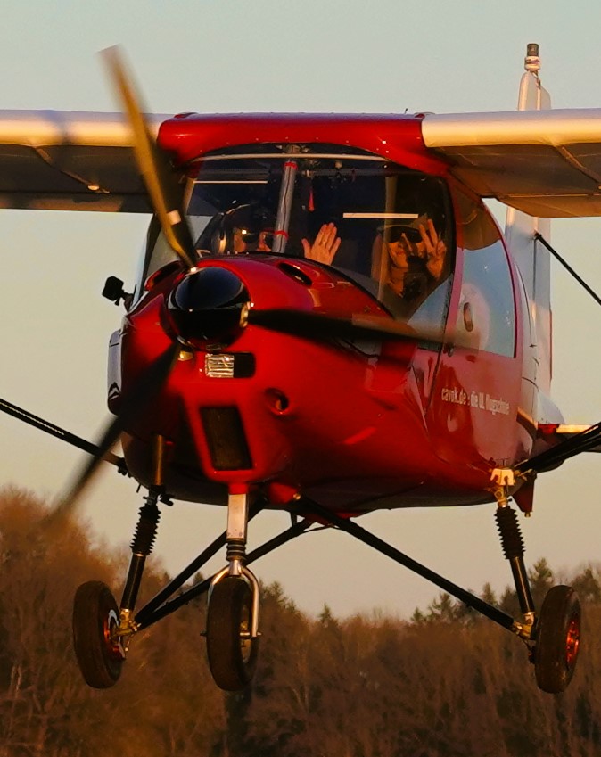 Flugunterricht
Fliegen soll Spass machen