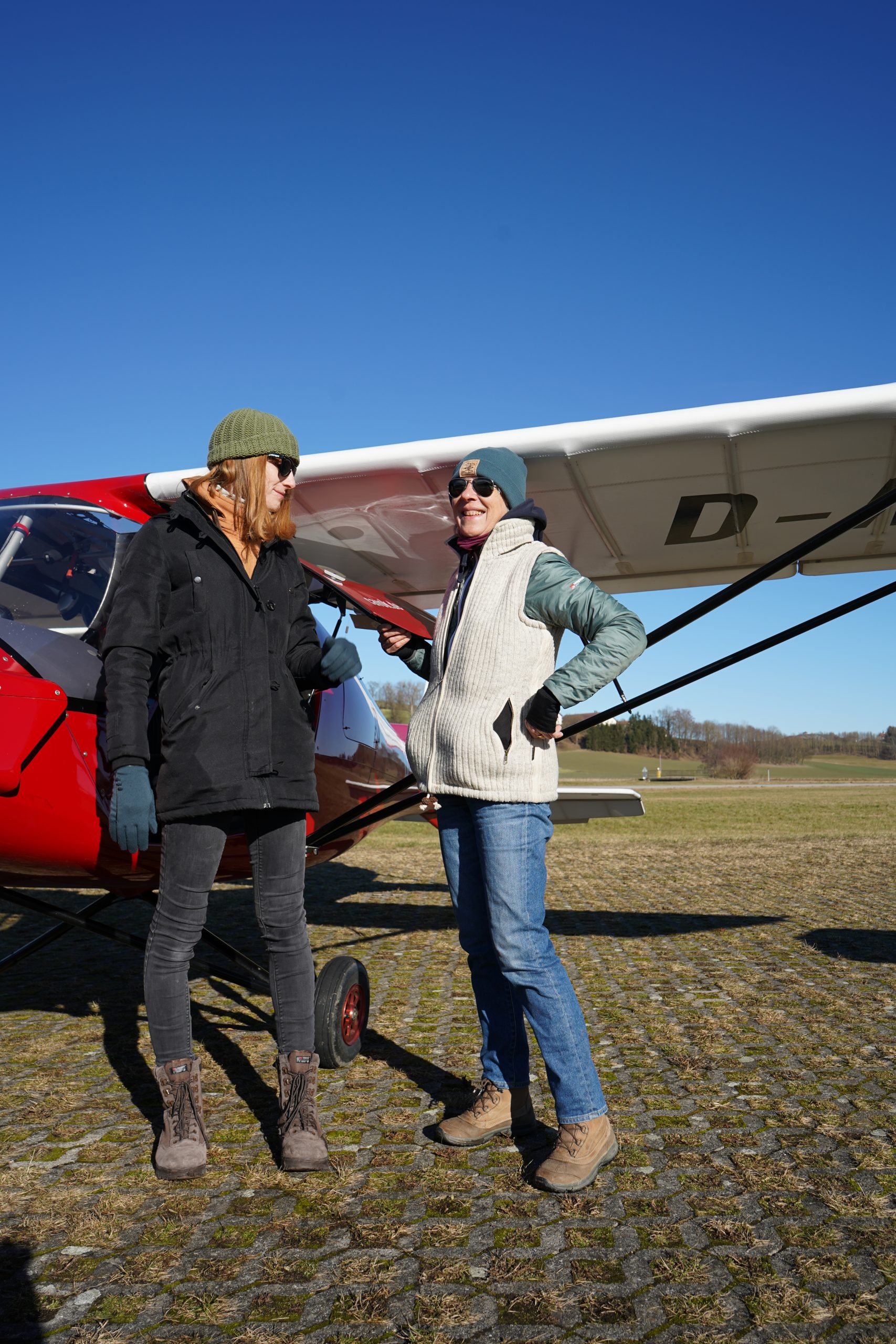 Briefing vor dem Flug
