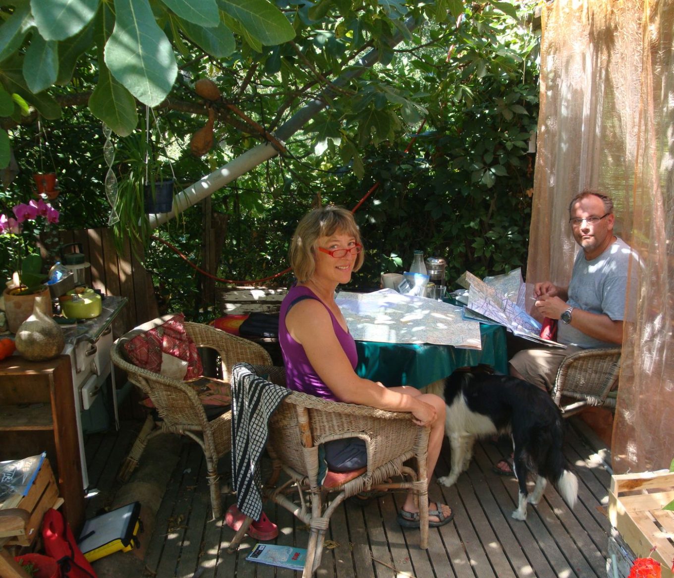 Flugvorbereitung im Garten von Endurou